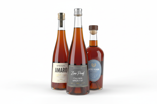 foto de pack de tres botellas de vermut sin alcohol sin fondo