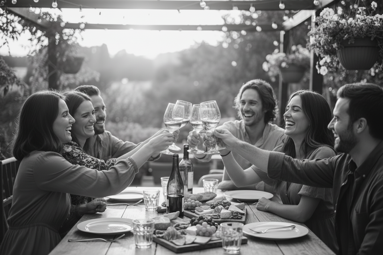 IMAGEN CON AMIGOS BRINDANDO 