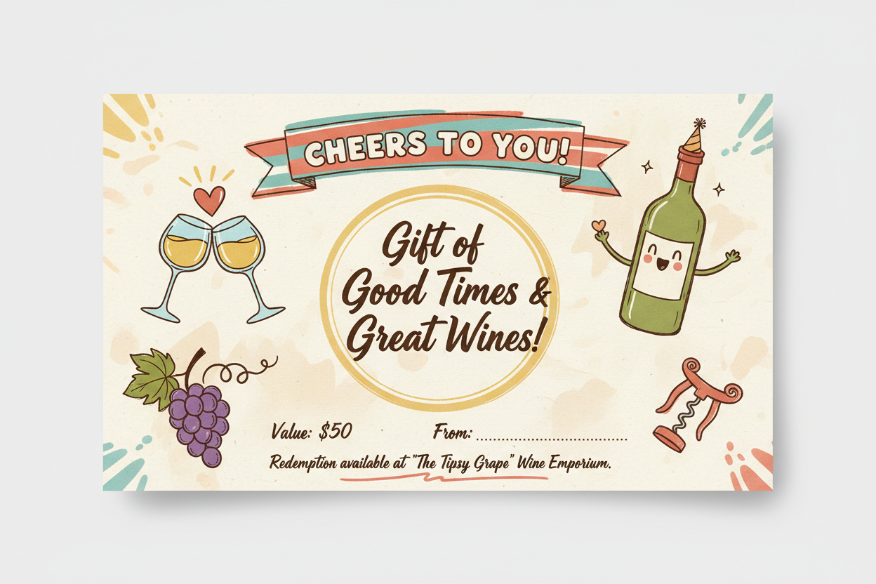 ticket regalo informal